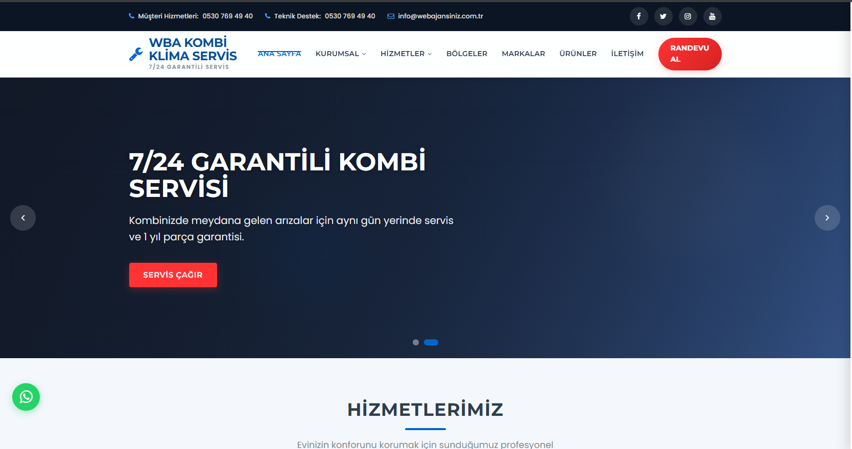 Kombi Klima Servis Paketi